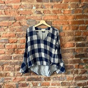 Anthropologie Cloth & Stone Plaid Flannel - Petite Large